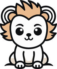 Baby Lion SVG, Cute Lion SVG, Lion Cub SVG, Lion Eyes svg, Chibi Lion svg, Lion Clip Art, Lion Face svg, Lion Mascot, Lion Teddy Bear svg