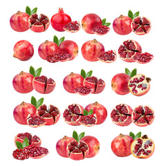 Pomegranate on transparent png