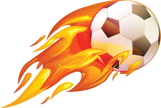 Burning Soccer - Illustration