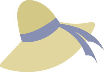 National Stay Out of the Sun Day. Hand drawn hat.