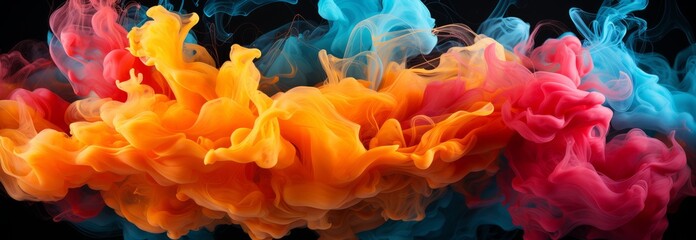 Fototapeta premium acryllic color dissolving in water