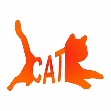 cat lettering in a cat picture