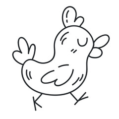 duck doodle icon