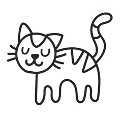 cat doodle icon