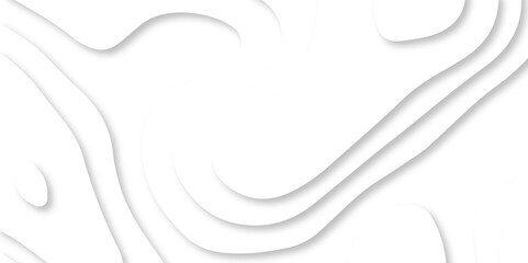 Seamless abstract white papercutbackground 3d realistic design use for ads banner and advertising print design vector. 3d topography relief. Vector topographic illustration.