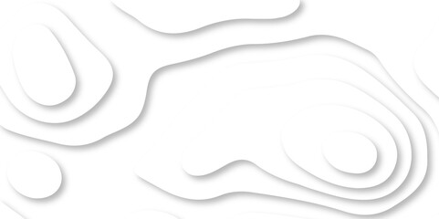 Seamless abstract white papercutbackground 3d realistic design use for ads banner and advertising print design vector. 3d topography relief. Vector topographic illustration.