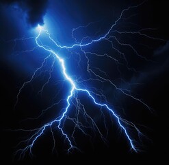 Lightning on a dark background