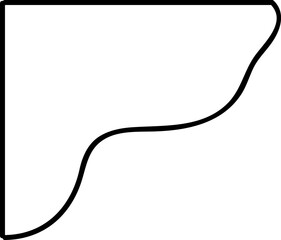 Abstract Irregular Shape Outline