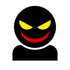 Suspicious person icon. Scammer. Vector.