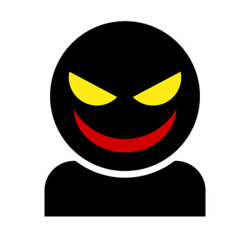 Suspicious person icon. Scammer. Vector.