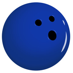 Bowling ball glossy navy