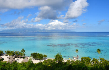 Temae Beach | Beautiful turquoise lagoon | Moorea | French Polynesia