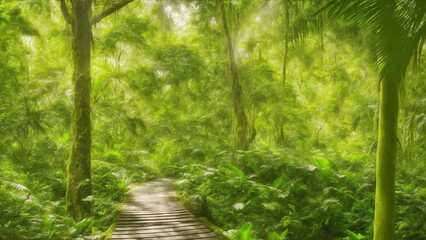 Lush Rainforest Canopy