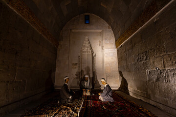 Erzurum, Turkey. August 19, 2023. Yakutiye Madrasa in Erzurum, Turkey, was built in 1310.