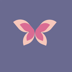 butterfly on pink flower