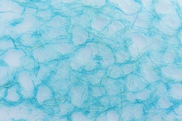 Washi, Fine art Japanese paper texture background, light blue