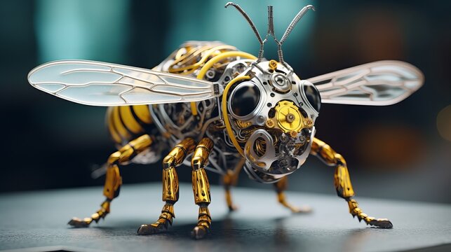 Surveillance Beebot with robotic matal body