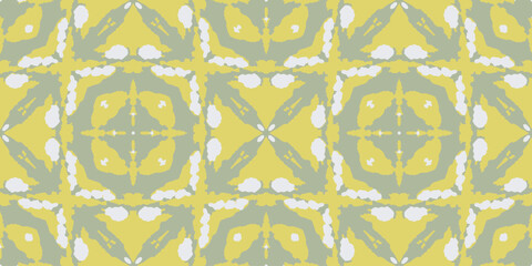 Folk Vector Ikat Boho Rug. Lime Graphic Ornament. Apparel Hippie Bohemian. Olive Design Hand made. Olive Abstract Artwork. African Mosaic. Pillowcase Geometric Trendy.