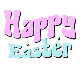 Retro   Easter Craft Design. T-shirt Design. Illustration