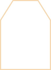 Beige Aesthetic Shape Outline