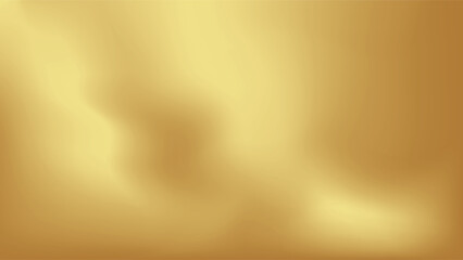 Gold abstract blurred gradient background. Vector illustration.