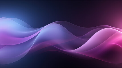 Purple Waves on Dark (generative ai)