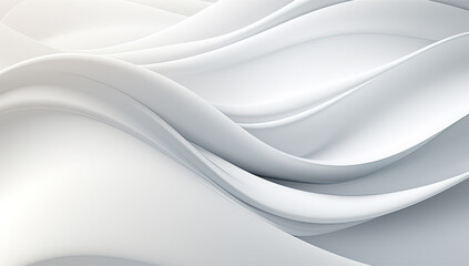 Elegant White Curves - A minimalistic abstract design with elegant white curves, perfect for modern digital art and serene backgrounds.