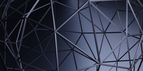 Modern background with geometric lines. Abstract 3D Render.