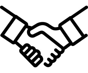 handshake icon vector illustration