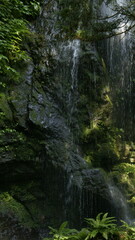 Waterfall deep in the mountains