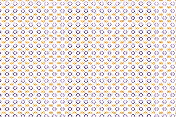 blue and orange vector flat design creative arabesque pattern