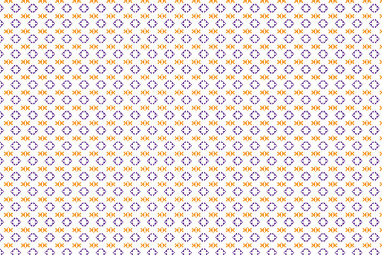 blue and orange vector flat design creative arabesque pattern