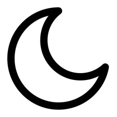 moon line icon