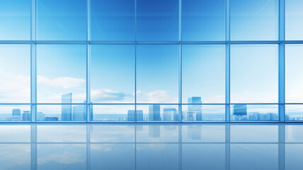 glass windows of office buildings in economic cities