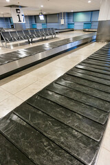 Travel Concepts. I,age of Empty Airport Baggage Belt Conveyor.