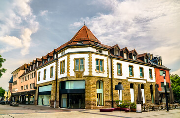 Fototapeta premium Historic buildings in the old town of Singen - Baden-Wurttemberg, Germany