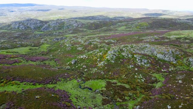 Secundera ravine and arroyo de los toriles mountainous landscape, zamora spain