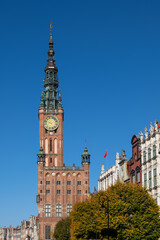 Fototapeta na wymiar Main Town Hall In Gdansk