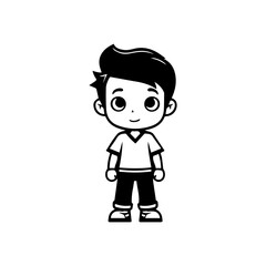cartoon casual man