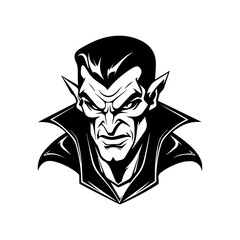 black and white skull