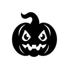 Halloween pumpkin Vector White Background 