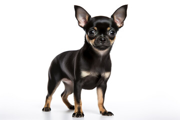 A Chihuahuas Dog isolated on white plain background