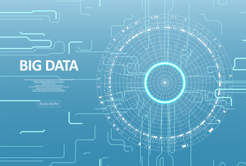 Abstract big data visualization.