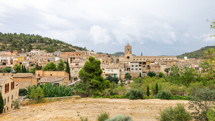 Fototapeta na wymiar Cistercian Monastery of Santa Maria de Vallbona de les Monges, Catalonia. Tourist travel in Spain.