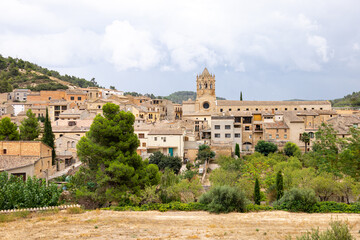 Obraz premium Cistercian Monastery of Santa Maria de Vallbona de les Monges, Catalonia. Tourist travel in Spain.