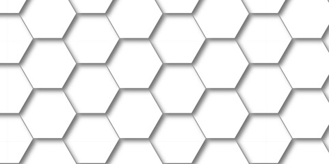 	
Seamless pattern with hexagons White Hexagonal Background. Luxury White Pattern. Vector Illustration. 3D Futuristic abstract honeycomb mosaic white background. geometric mesh cell texture.