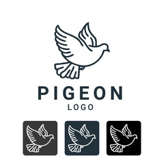 Pigeon Minimalist Logo Design