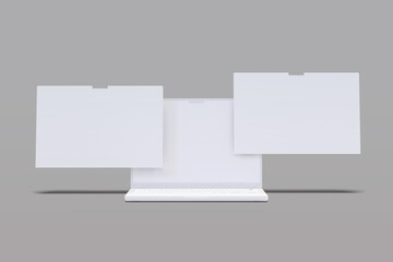 Laptop Screen Blank Mockup