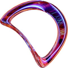 Abstract Lightning In Glass Shapes