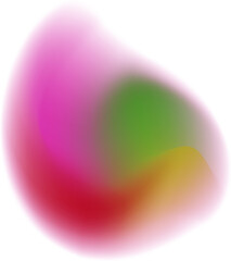 Abstract gradient colorful organic shape element